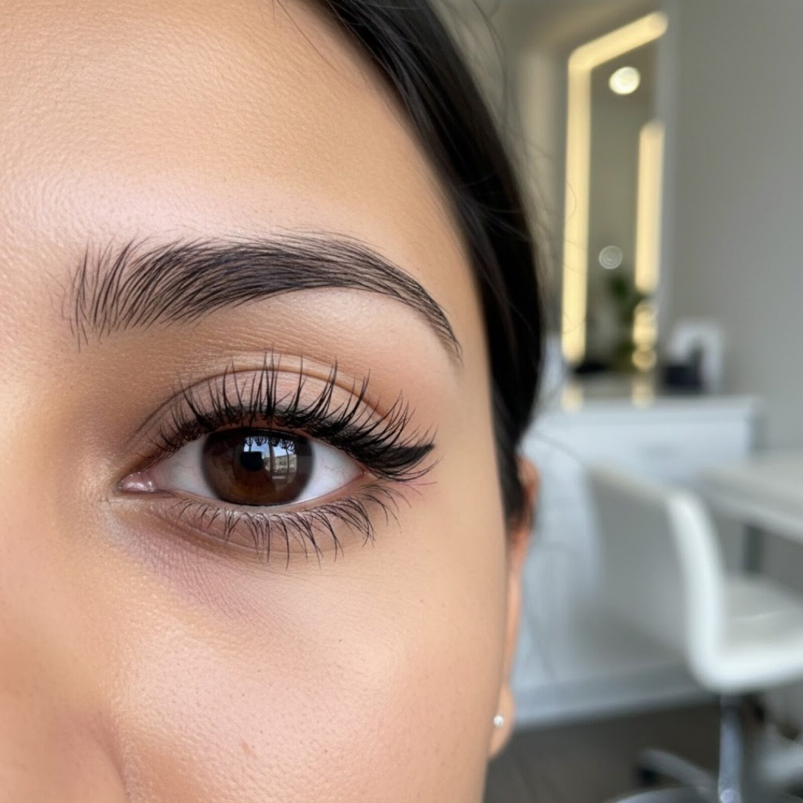 Permanent eyeliner close-up – Indian eyes